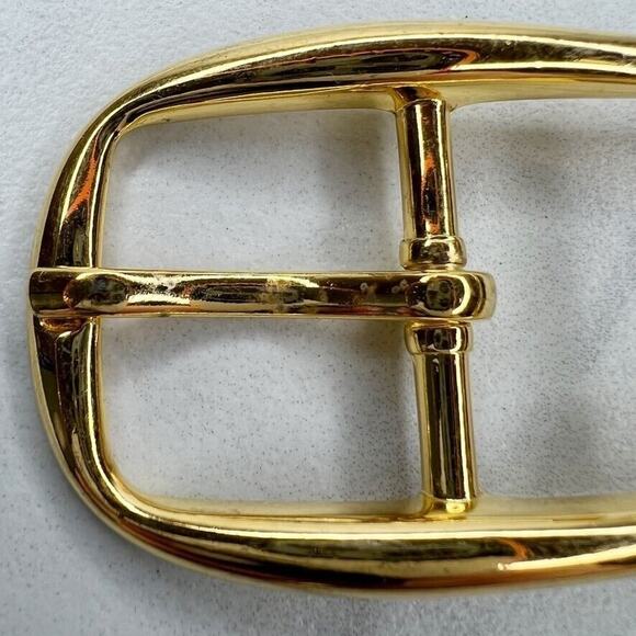 Vintage Gold Tone Simple Basic Belt Buckle for up to 1 Inch Belt - Picture 3 of 8